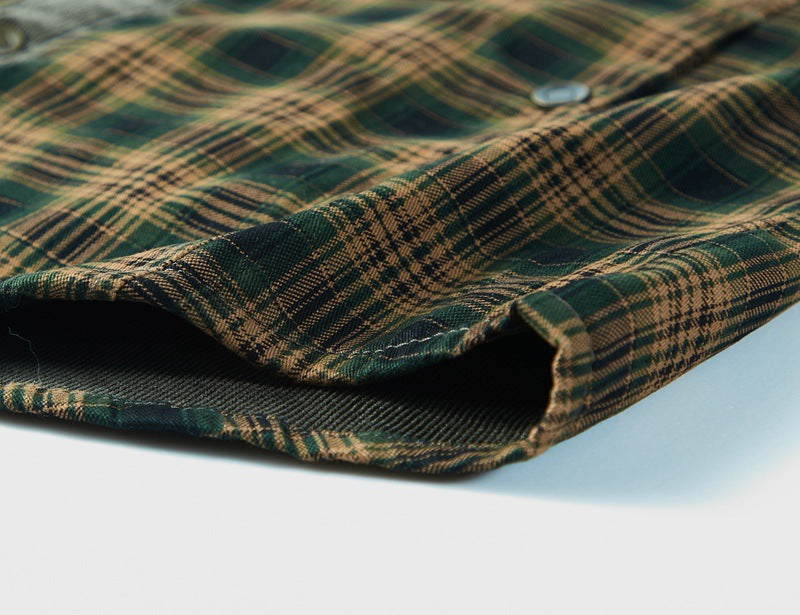 Men's Checkered Shirt With Sherpa Lining
