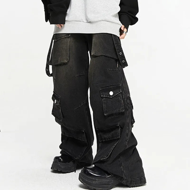 Spierany jeans | Spodnie typu cargo