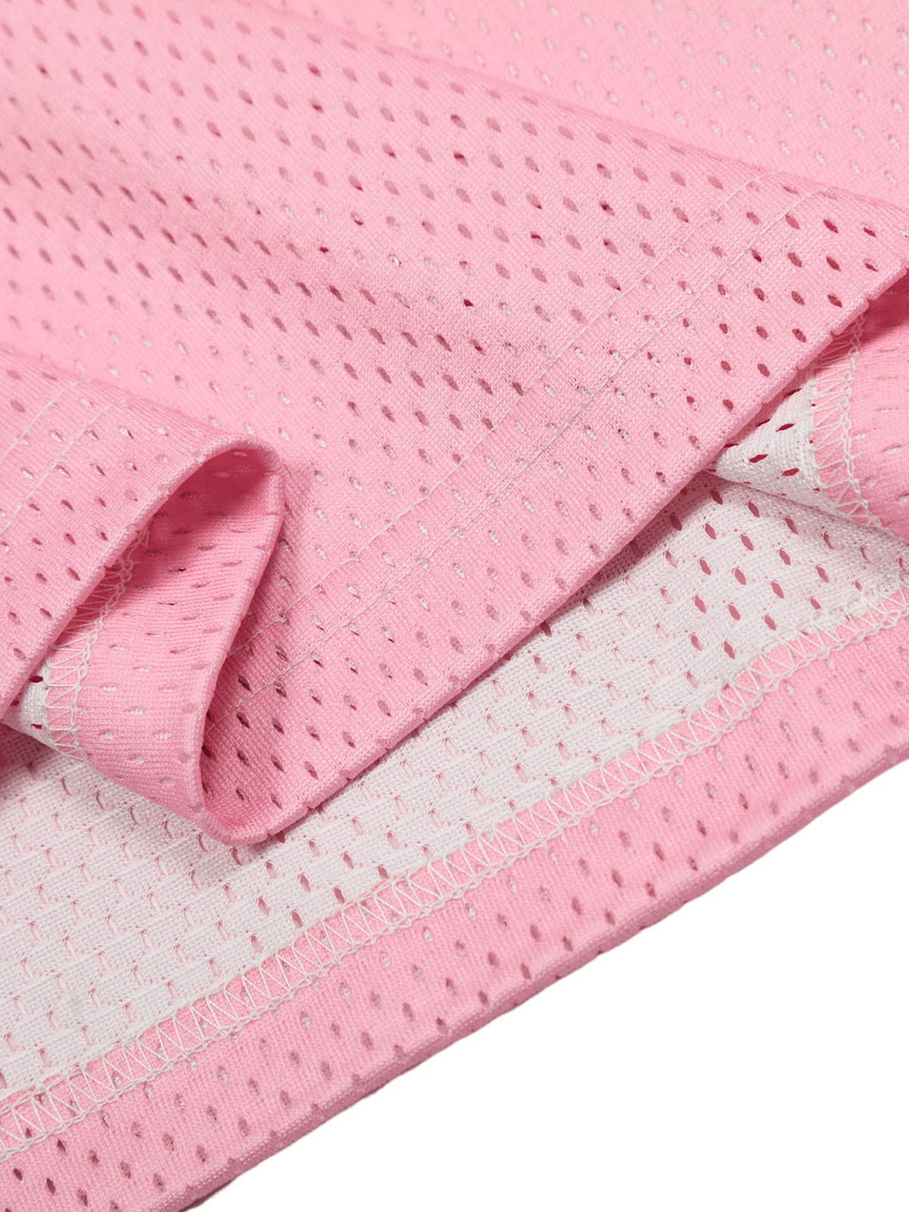 Pink Flame Print Mesh Jersey