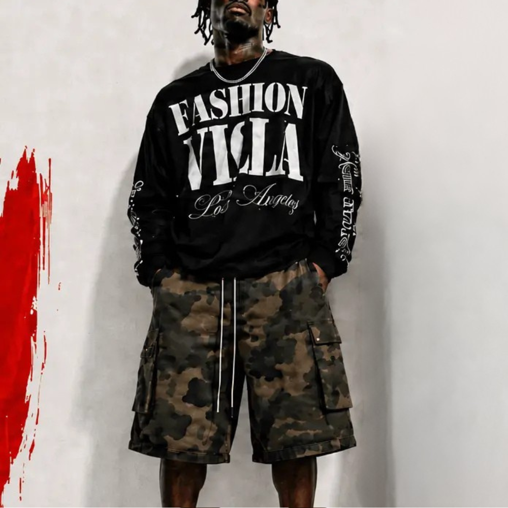 Graphic Letter Sweatshirt | Crew Neck Long Sleeve Pullover - Drenn