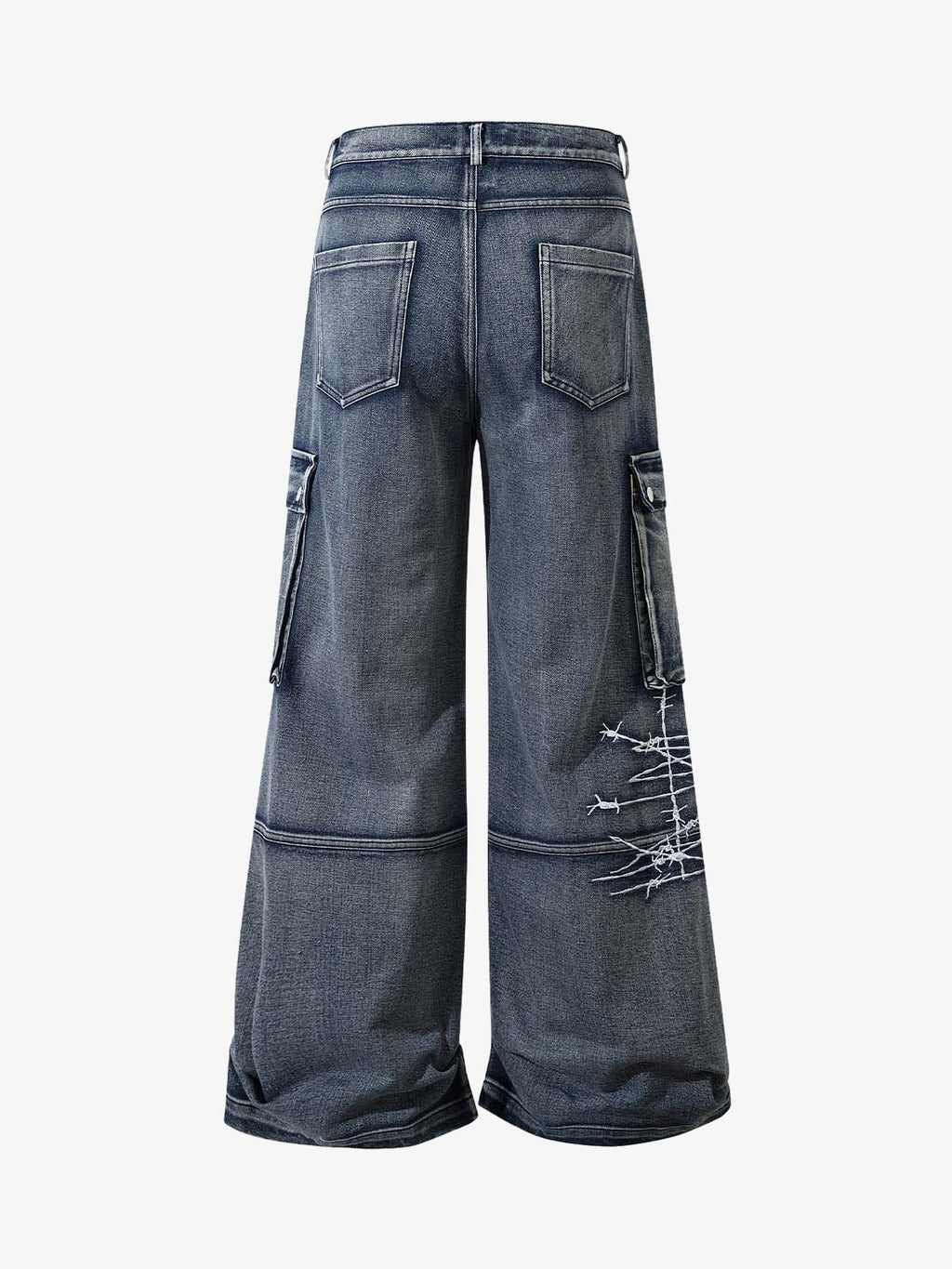 Embroidered Hip-Hop Street Style Jeans