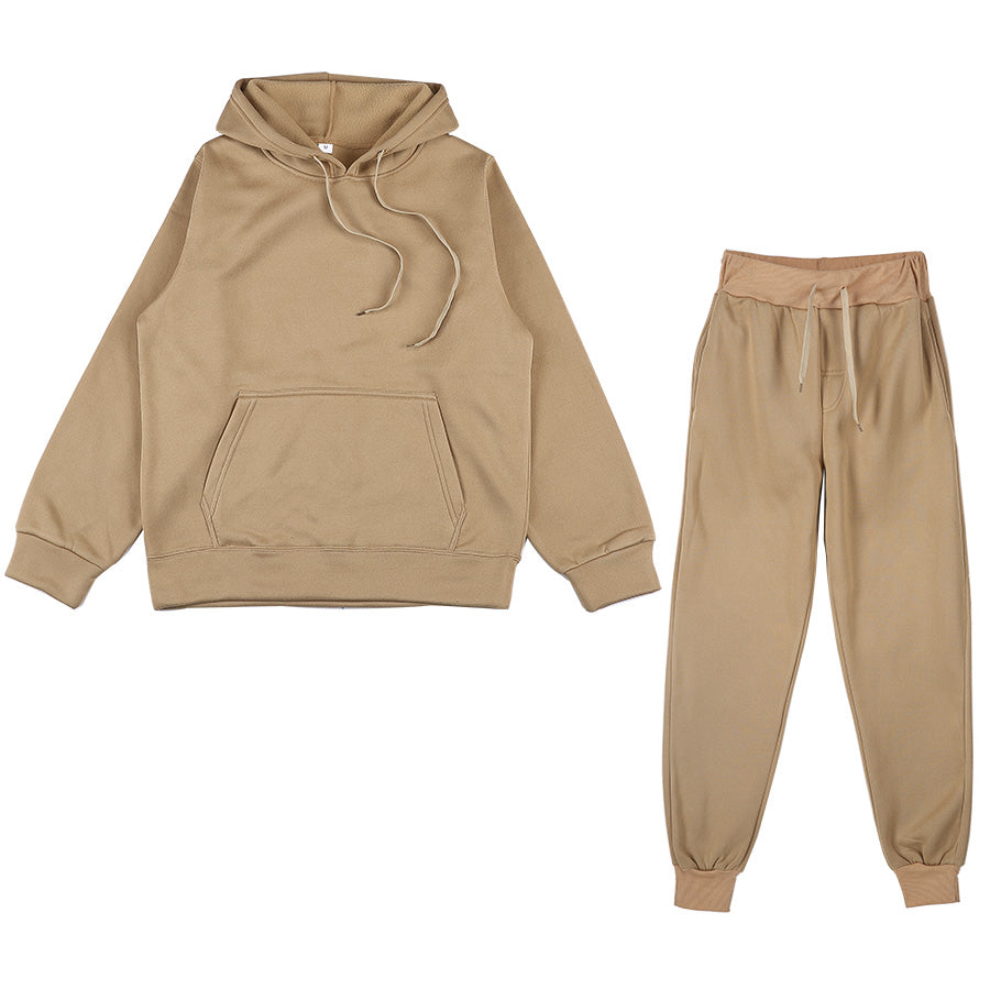 Men’s Oversized Tracksuit Set – Hooded Sweatshirt and Jogger Pants