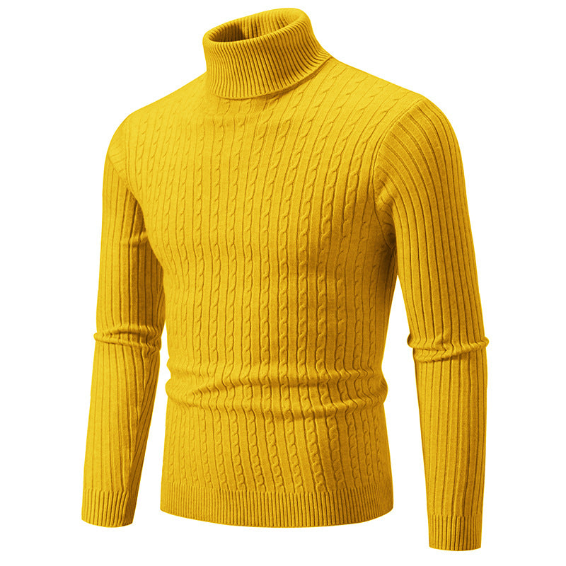 Men’s Slim Fit Turtleneck Sweater – Warm Anti-Pilling Winter Pullover