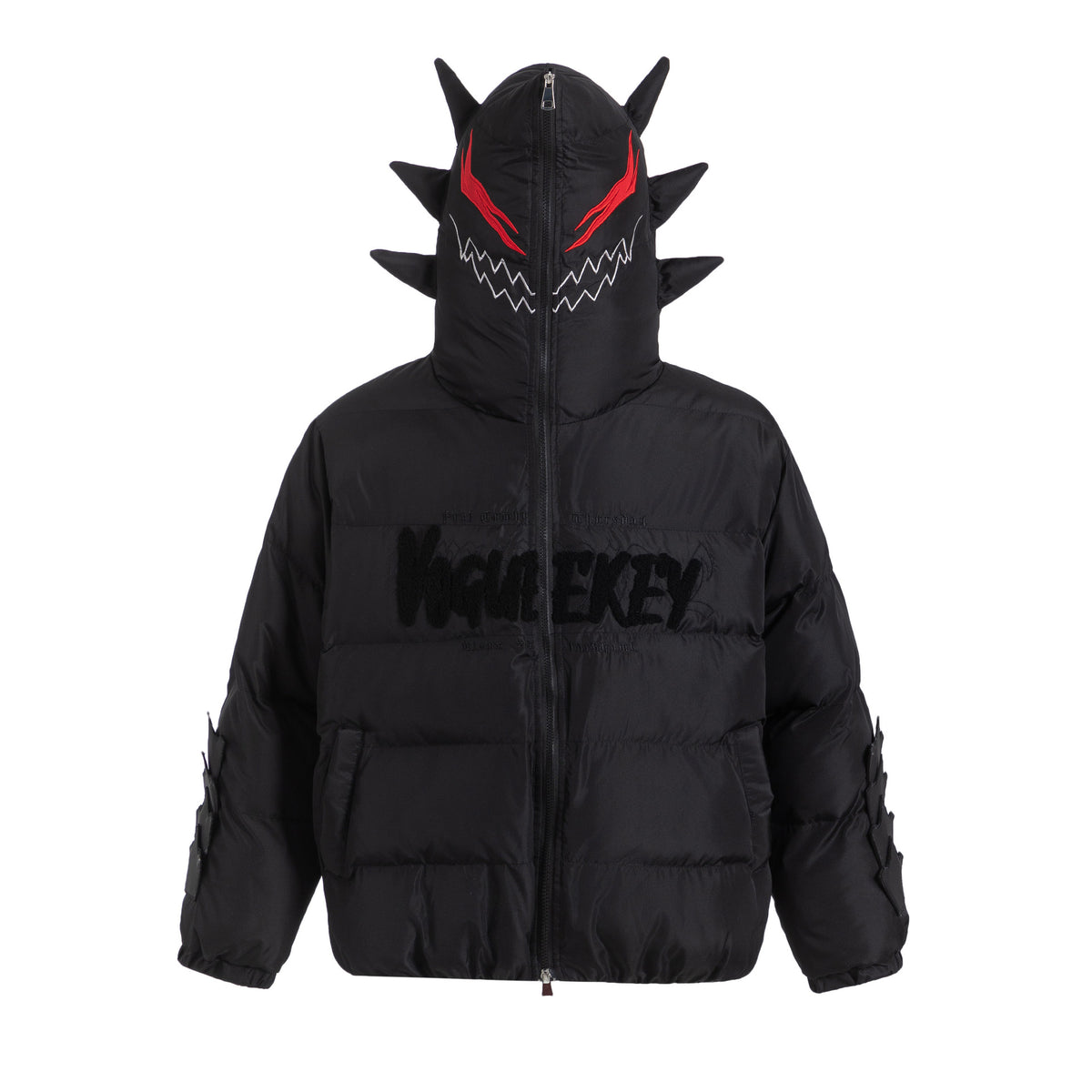 Black Cotton‑Padded High Street Workwear Jacket