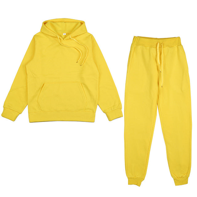 Men’s Oversized Tracksuit Set – Hooded Sweatshirt and Jogger Pants