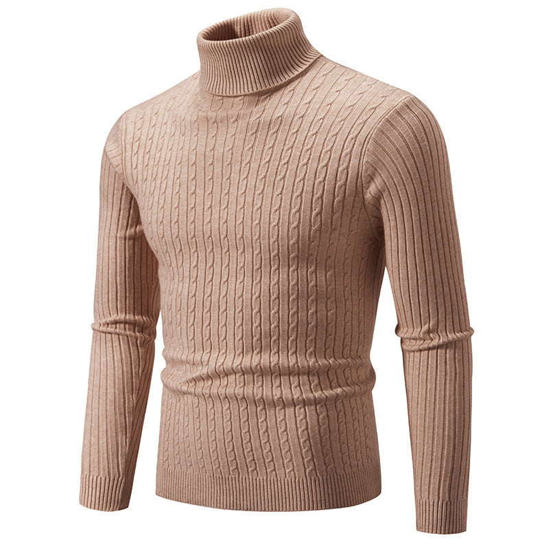 Men’s Slim Fit Turtleneck Sweater – Warm Anti-Pilling Winter Pullover
