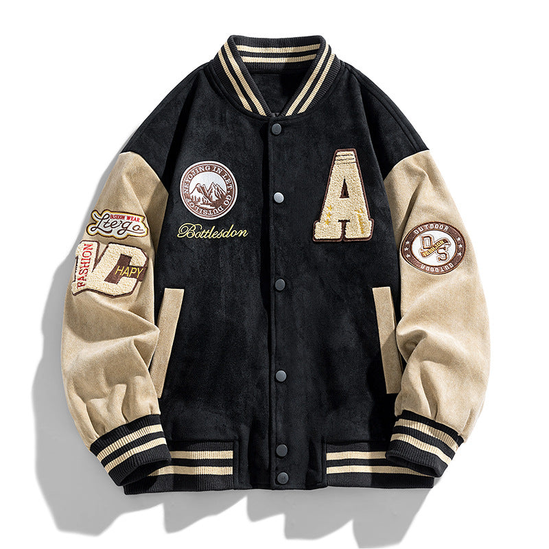 Men's Embroidered Varsity/Baseball Bomber Jacket