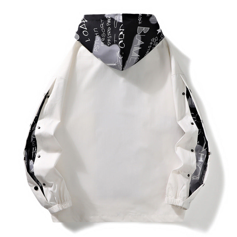 Urban Stitch Detail Hooded Jacket