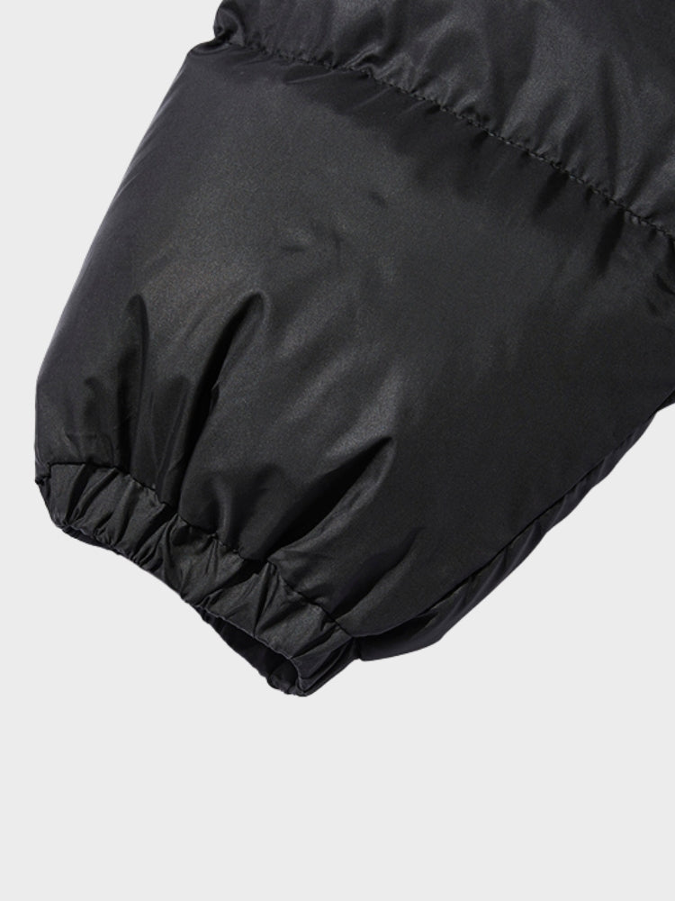Quilted Puffer Jacket with Removable Hood