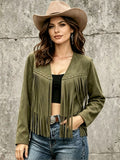 Women’s fringed stud jacket