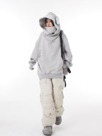 Unisex Ninja Turtleneck Hoodie | Oversized Y2K Harajuku Streetwear Hoodie