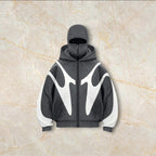 Men’s Double Hood Hoodie | 3D Geometric Oversized Streetwear Hoodie