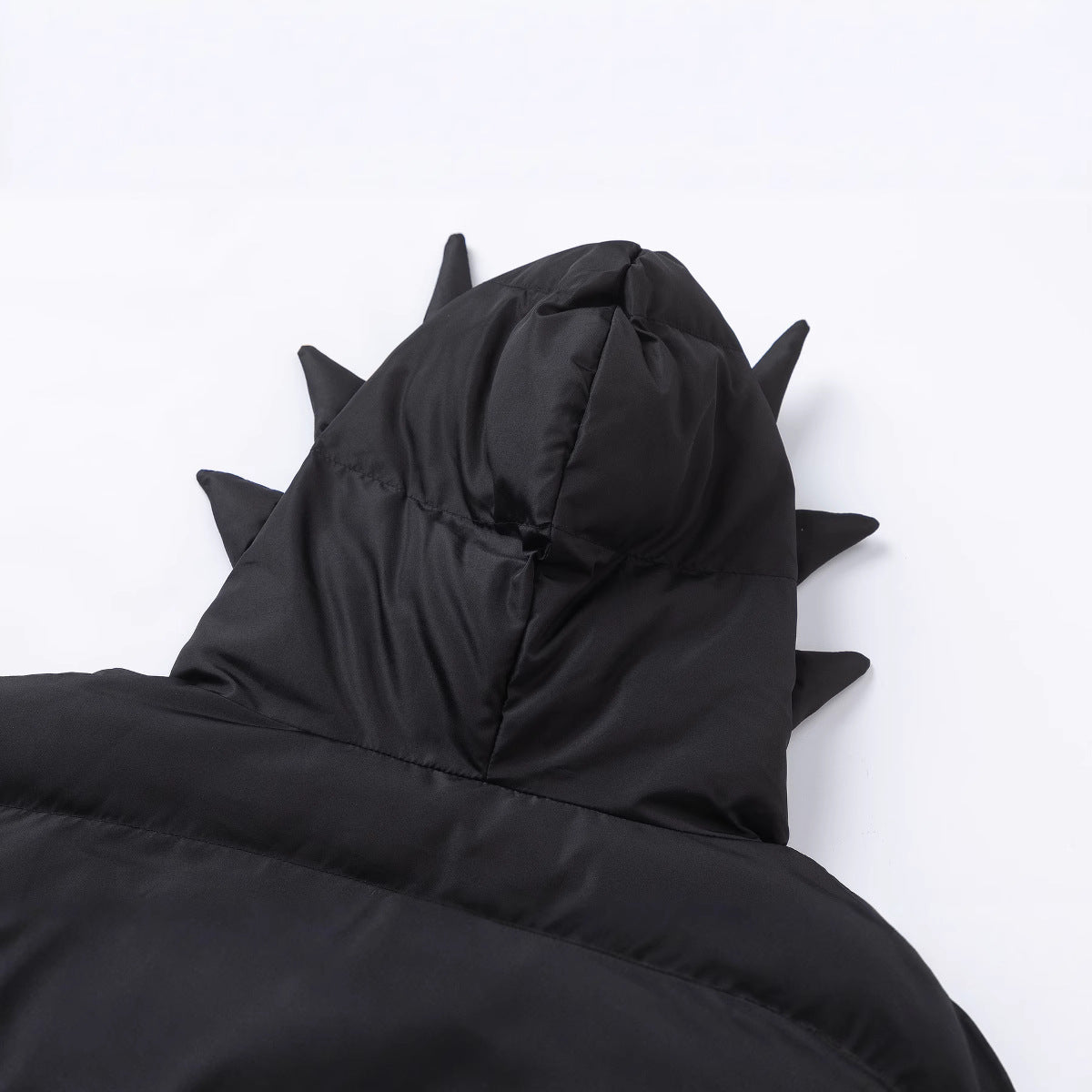 Black Cotton‑Padded High Street Workwear Jacket