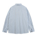 Men's Striped Printed Cotton Shirt