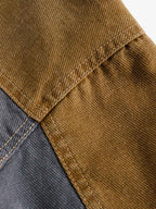 Patchwork Colour-Block Work Jacket