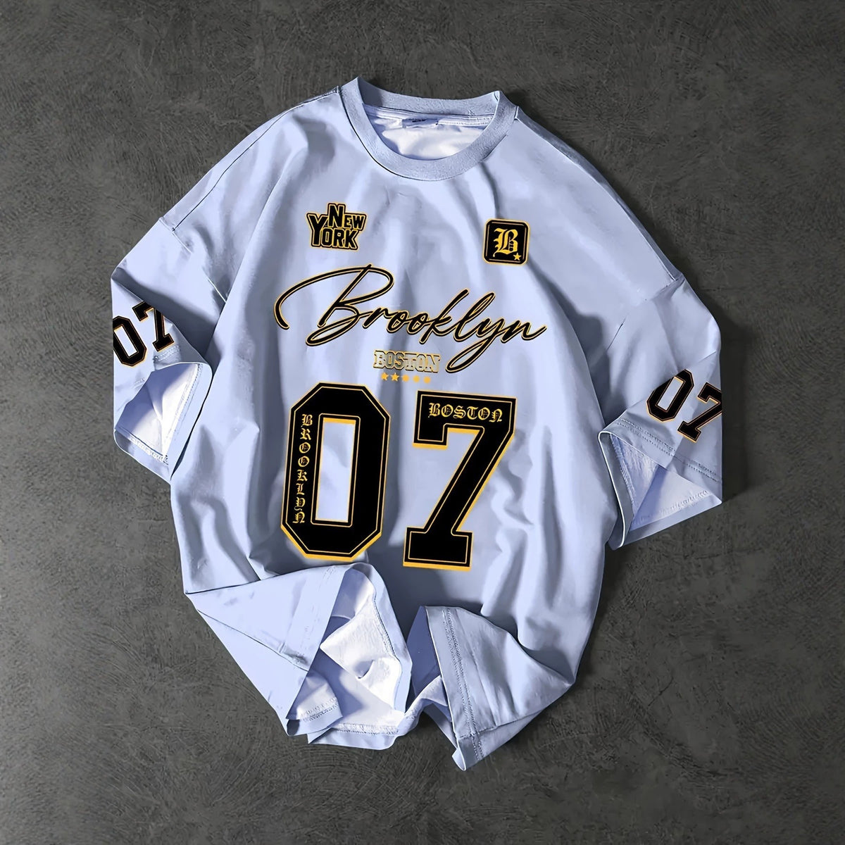 Unisex Brooklyn 10 Vintage Oversized Graphic T-Shirt