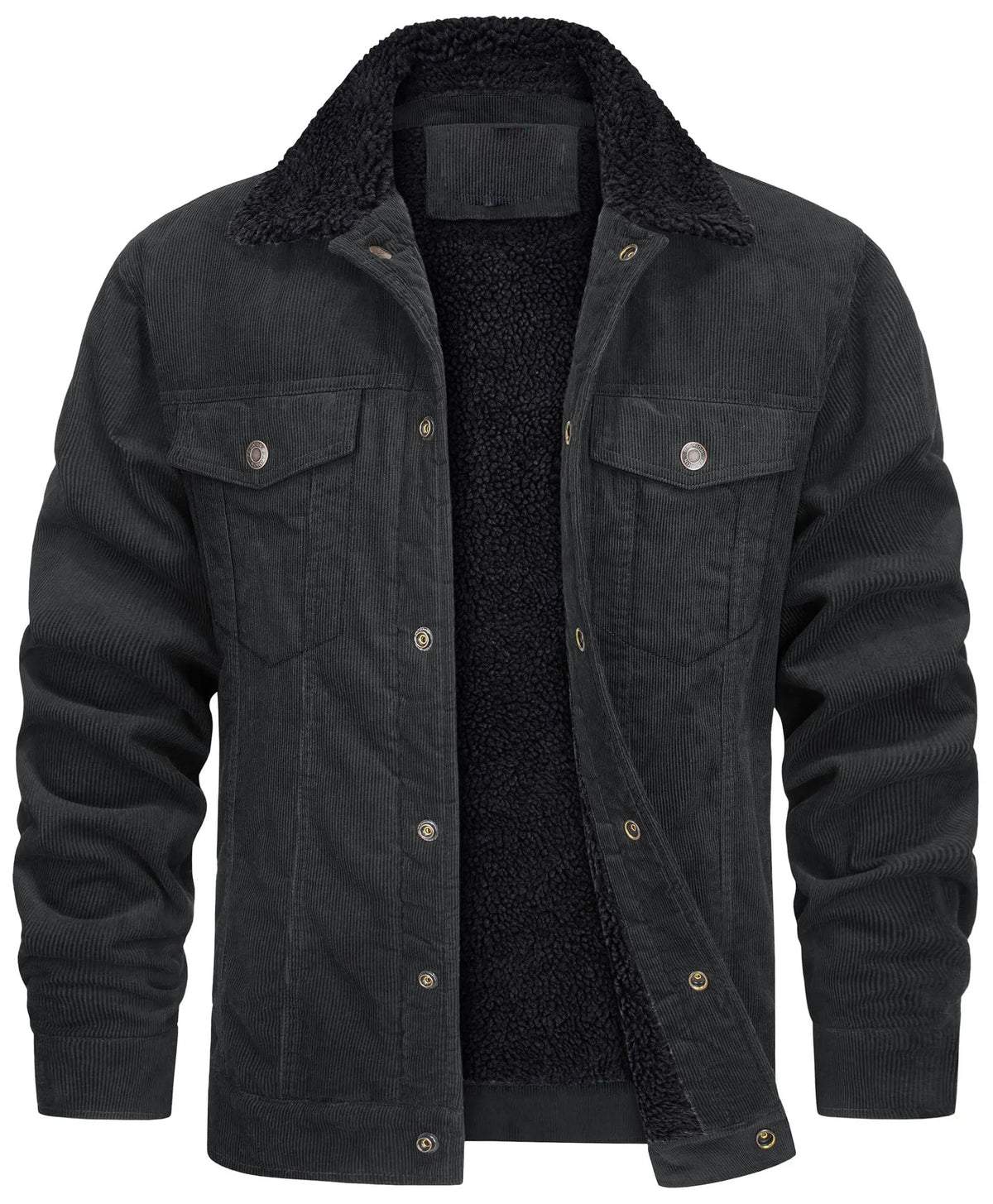 Men's Lined corduroy jacket with Sherpa collar