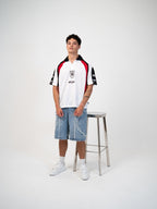 Distressed Embroidered Denim Jorts