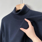 Men’s Slim Fit Turtleneck Sweater | Anti-Pilling Knitted Winter Pullover