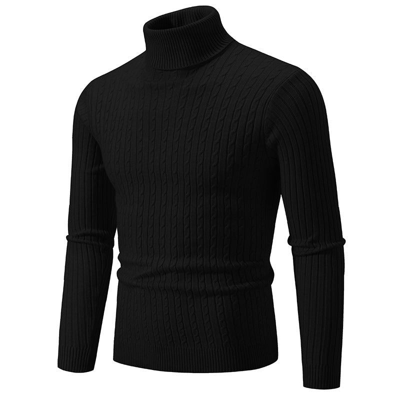 Men’s Slim Fit Turtleneck Sweater – Warm Anti-Pilling Winter Pullover