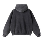 Oversized Vintage Wash Zip-Up Hoodie