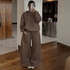 Women's Hoodie and Wide-Leg Pants Set