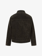 Kurtka bomberka w stylu retro z metalowymi guzikami przy klapach