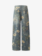 Vaqueros carpenter con estampado floral