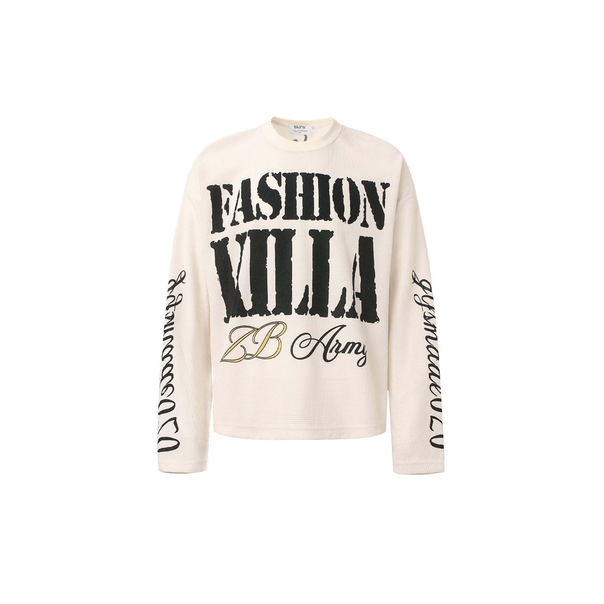 Graphic Letter Sweatshirt | Crew Neck Long Sleeve Pullover - Drenn