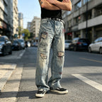 Men’s Distressed Streetwear Jeans