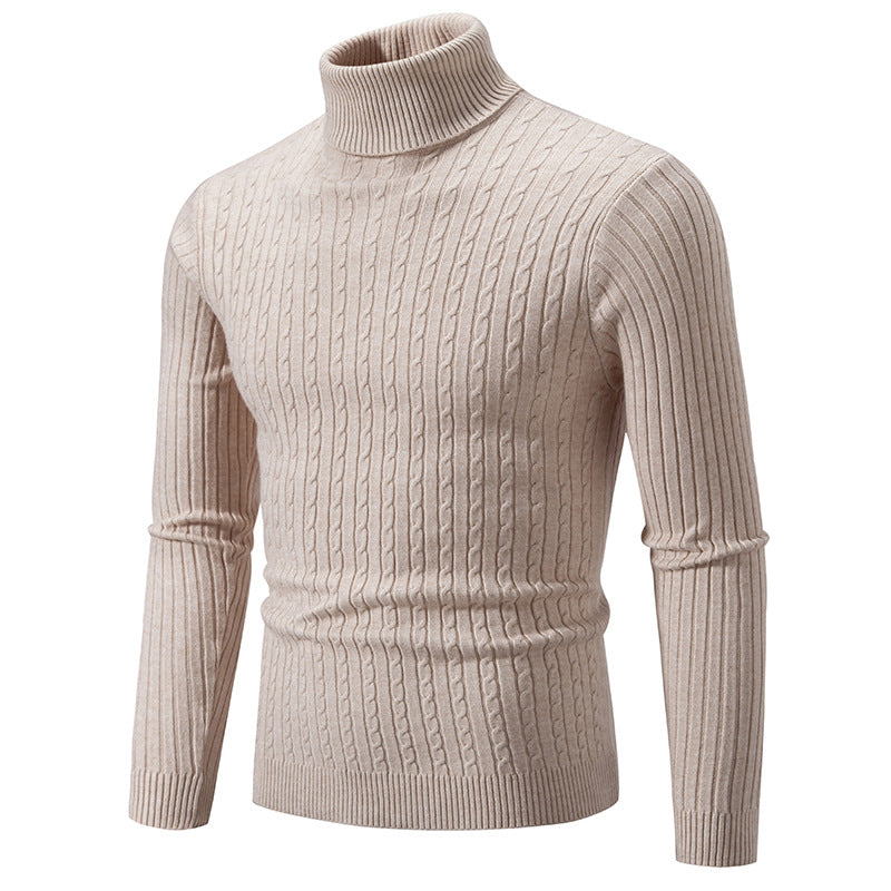 Men’s Slim Fit Turtleneck Sweater – Warm Anti-Pilling Winter Pullover