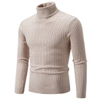 Men’s Slim Fit Turtleneck Sweater – Warm Anti-Pilling Winter Pullover