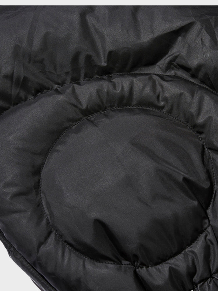Quilted Puffer Jacket with Removable Hood