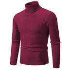 Men’s Slim Fit Turtleneck Sweater – Warm Anti-Pilling Winter Pullover