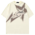 Retro Patchwork Short‑Sleeve T‑Shirt