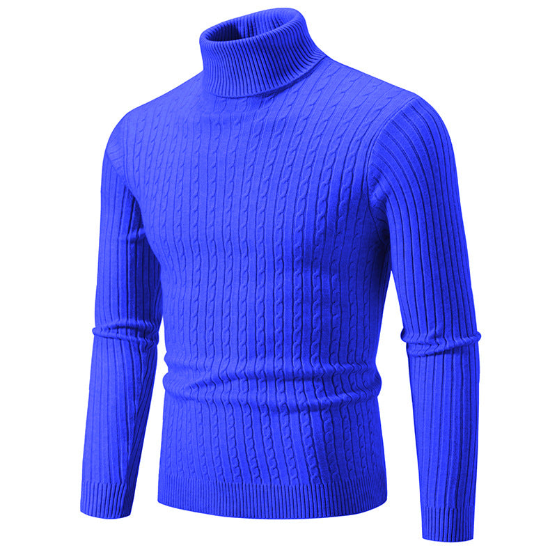 Men’s Slim Fit Turtleneck Sweater – Warm Anti-Pilling Winter Pullover