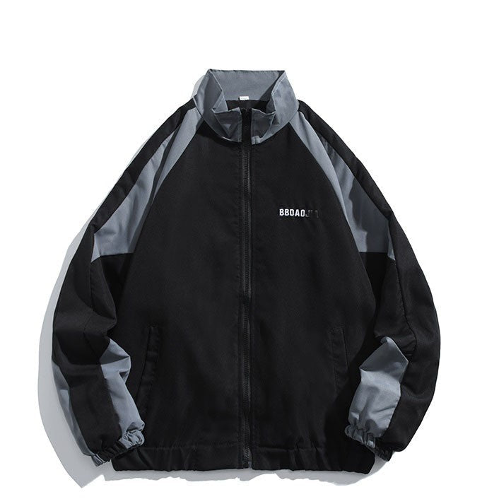 Men's Color Block Streetwear Varsity Jacket