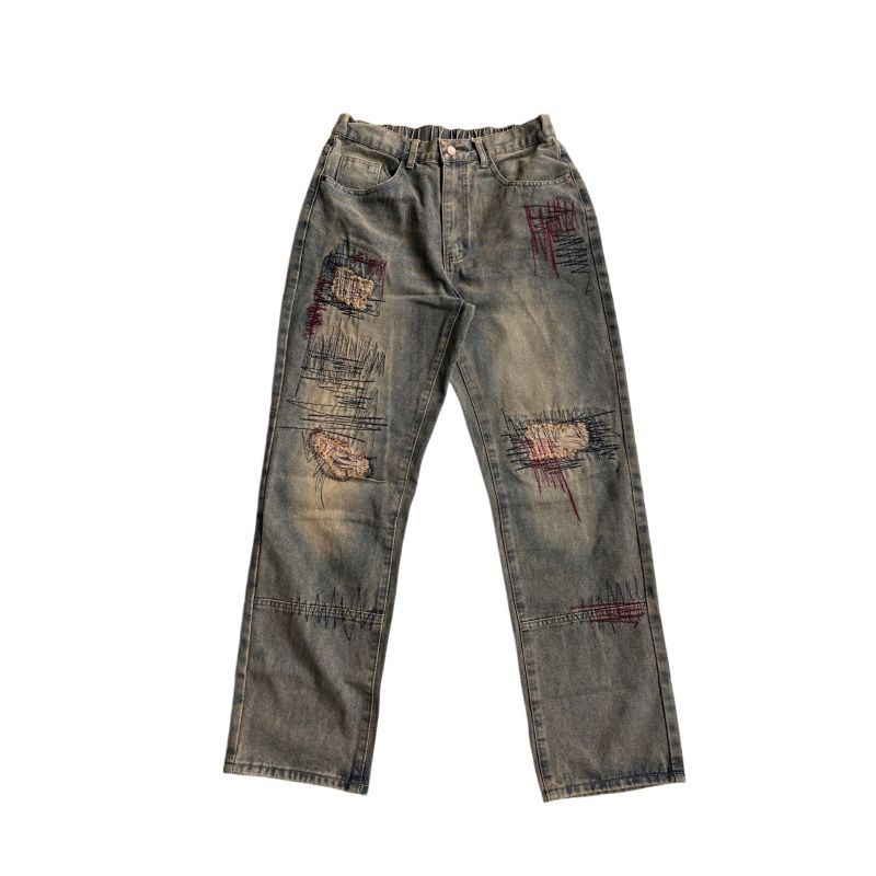 Men’s Distressed Streetwear Jeans