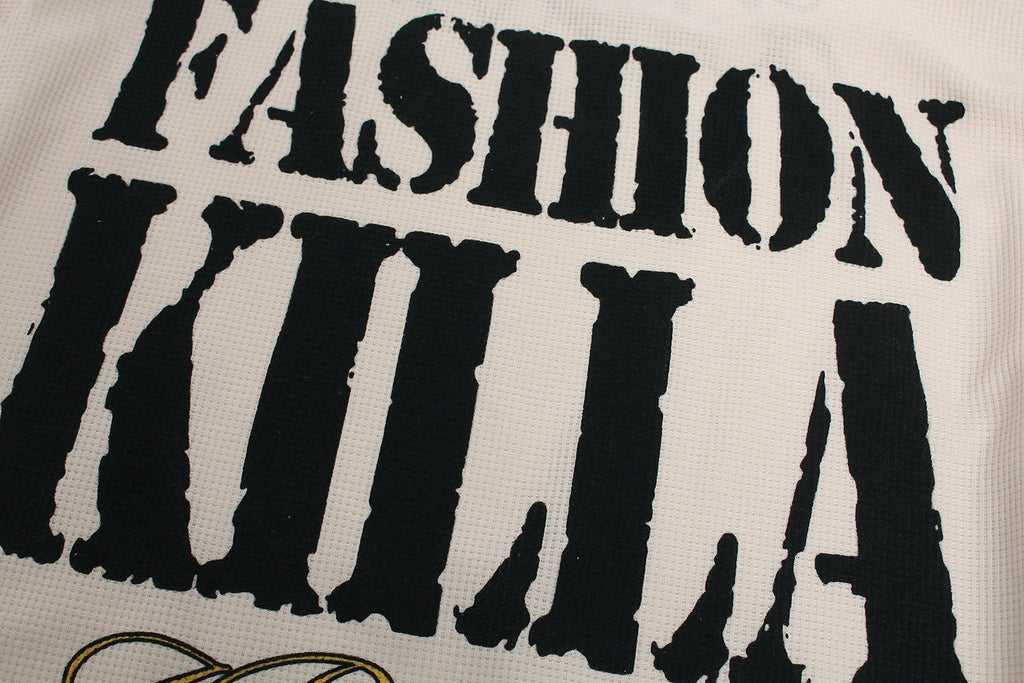 Graphic Letter Sweatshirt | Crew Neck Long Sleeve Pullover - Drenn