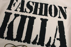 Graphic Letter Sweatshirt | Crew Neck Long Sleeve Pullover - Drenn