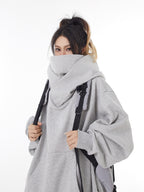 Unisex Ninja Turtleneck Hoodie | Oversized Y2K Harajuku Streetwear Hoodie