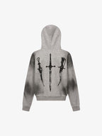 Graphic Print Hooded Jacket for Men