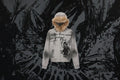Graphic Print Hooded Jacket for Men