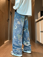 Women's Loose Floral Wide‑Leg Pants