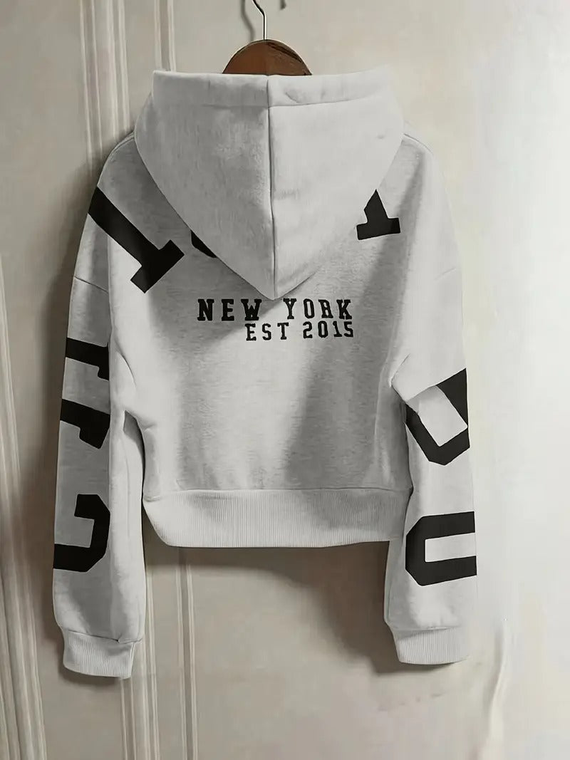 Bluza z kapturem w stylu vintage Y2K