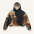 Unisex bluza z kapturem w stylu retro gothic Y2K streetwear