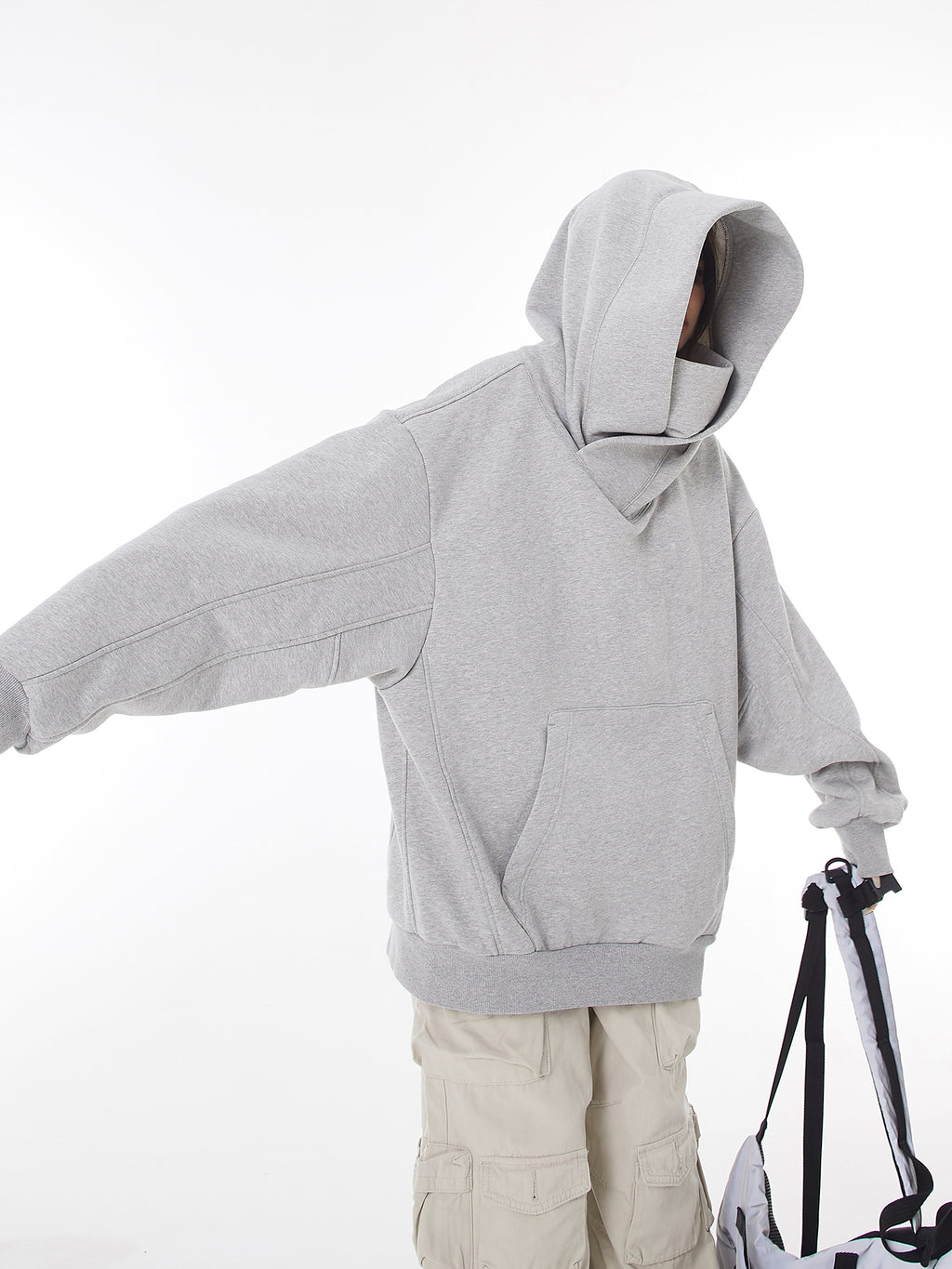 Unisex Ninja Turtleneck Hoodie | Oversized Y2K Harajuku Streetwear Hoodie