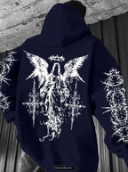 Men’s 3D Angel Wings Print Hoodie