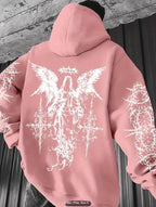 Men’s 3D Angel Wings Print Hoodie