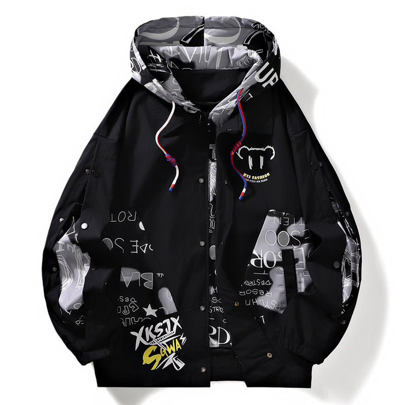 Urban Stitch Detail Hooded Jacket